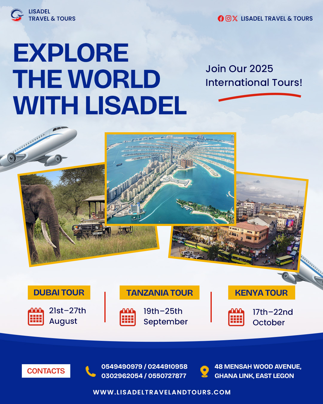 Explore the World in 2025 with Lisadel Travel & Tours