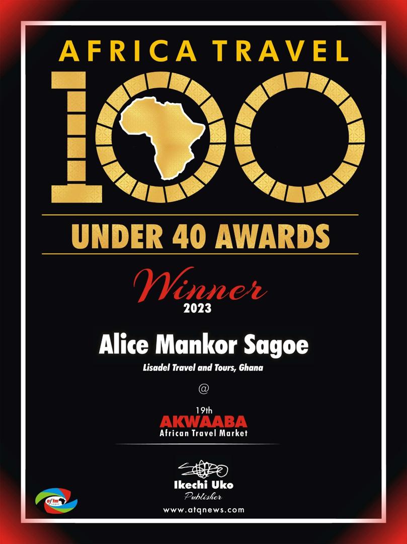 Lisadel Travel & Tours CEO Honoured Among Africa’s Top 100 Travel Leaders Under 40